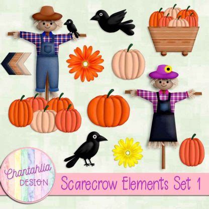 Scarecrow Elements Set Chantahlia Design