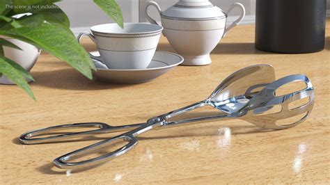 Serving Tongs Stainless Steel 3D Model $11 - .3ds .blend .c4d .fbx .max ...