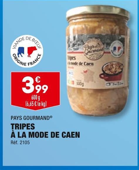 Promo Pays Gourmand Tripes La Mode De Caen Chez Aldi