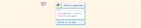 How To Print In Same Line In Python Scaler Topics