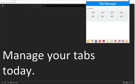 Tab Manager for Google Chrome Google Chrome için Eklenti İndir