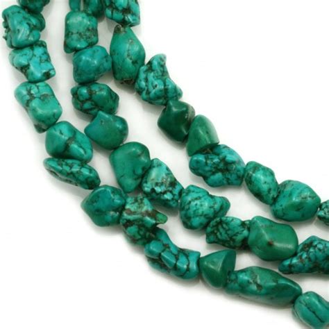 Reconstituted Turquoise Natural Stone Bead France Perles World Of