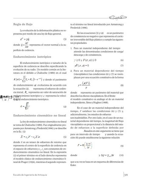 Pdf Algoritmo De Integraci N Para Materiales No Lineales