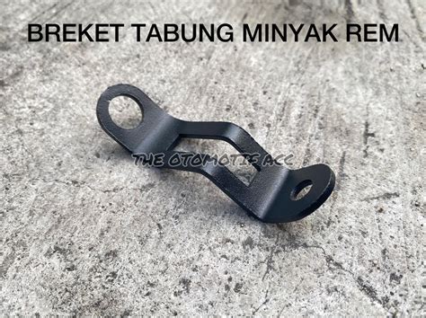 Dudukan Bracket Breket Tabung Minyak Rem Besi Tebal Kawat Tiang