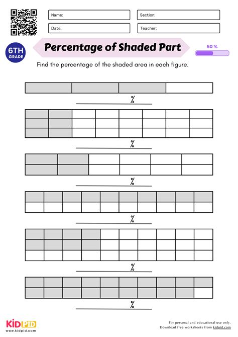 Percentage Worksheet For Grade 6 Kidpid