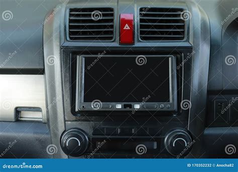 Car Multimedia System Modern Car. Stock Photo - Image of gearshift ...