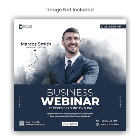 Premium Psd Webinar Conference Social Media Or Instagram Post Template