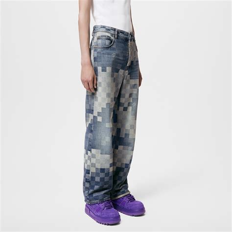 Damier Denim Skate Pants Ready To Wear Louis Vuitton