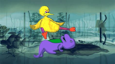 Federico Ibarra Barney The Dinosaur Vs Big Bird