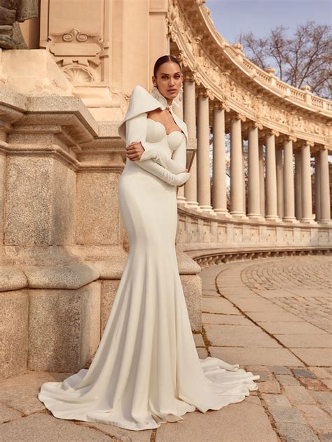 Paloma Silk Crepe And Corset Mermaid Wedding Gown Amor Bridal