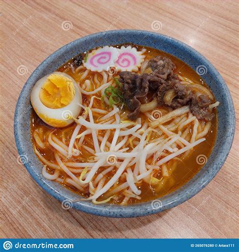 It Is A Hot Spicy Beef Ramen From Japan It Contains Noodles Egg Beef Vegetable With Creamy