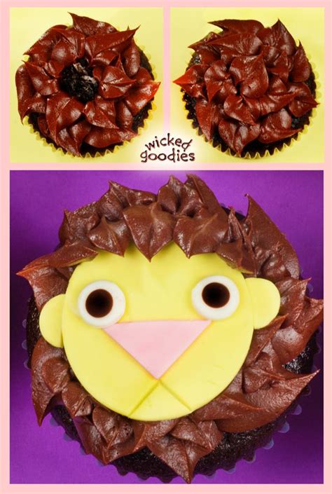 How To Make Lion Cupcakes Lion Cupcakes Cupcakes Bakery Cakes