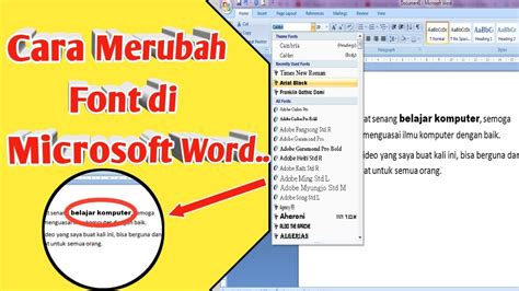 Cara Menambahkan Font Di Word Dealerlasopa