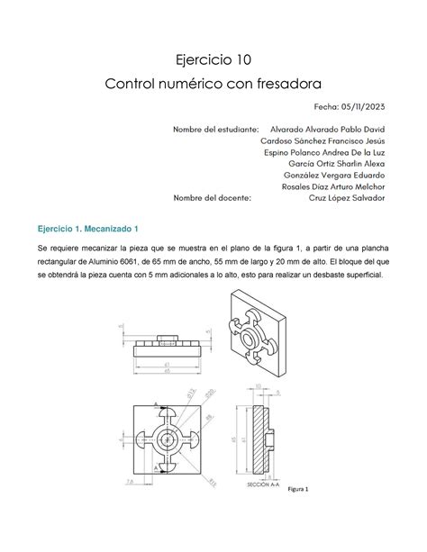 A10 EQ3 Blackboard Ejercicio 10 Control numérico con fresadora