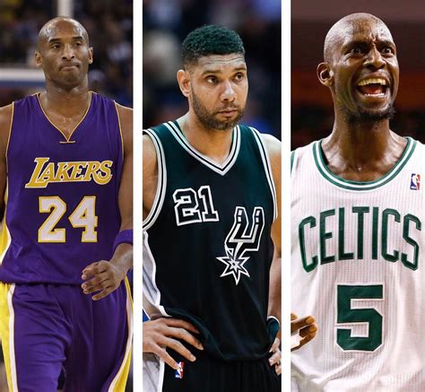 April 4 Kobe Bryant Tim Duncan And Kevin Garnett Named To Basketball Hall Of Fame