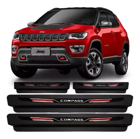 Jogo Soleira Proteção Modelo Original Sport Jeep Compass S Frete grátis