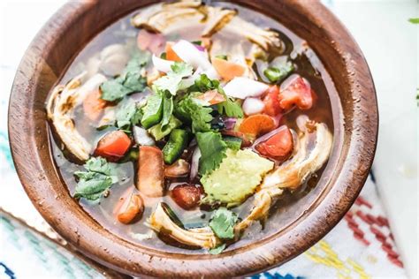 Authentic Mexican Chicken Lime Soup Sopa De Lima