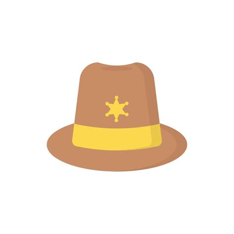 sheriff hat with star 10967004 Vector Art at Vecteezy