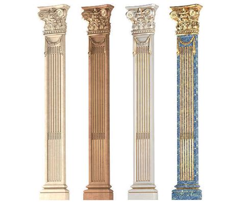 Pilaster Column in classic style 3D model | CGTrader