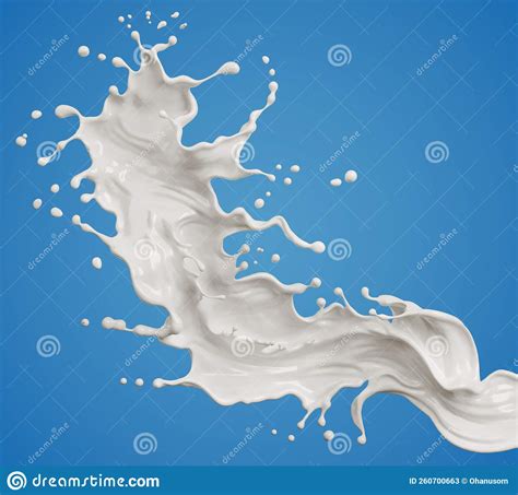 White Milk Splash Isolated on Background Stock Illustration - Illustration of white, background ...