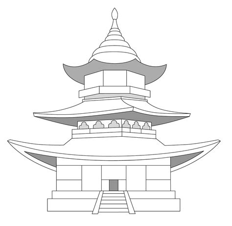 Pagoda Drawing At Explore Collection Of Pagoda Drawing