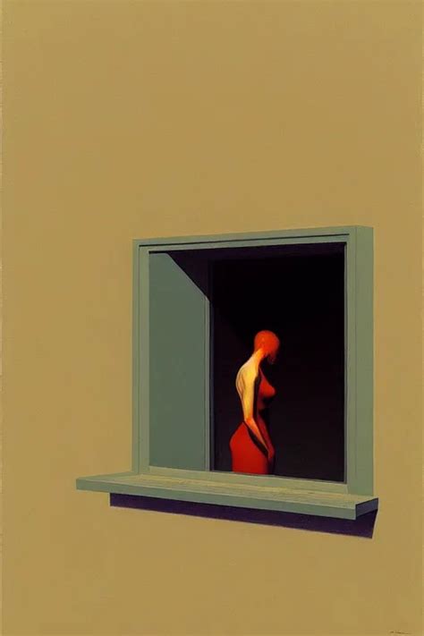 Ptsd Edward Hopper And James Gilleard Zdzislaw Stable Diffusion