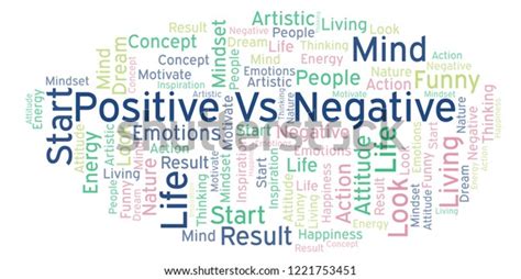 Positive Vs Negative Word Cloud Made 스톡 일러스트 1221753451 Shutterstock