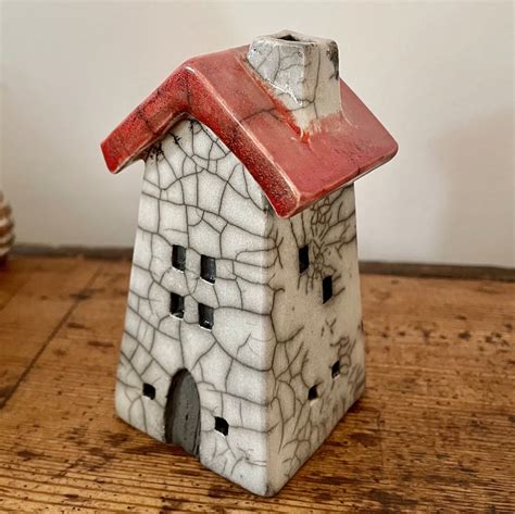 Raku Ceramic House Cone Incense Burners By Nathalie Hamill Etsy Uk