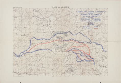 Verdun battle lines map - perysen