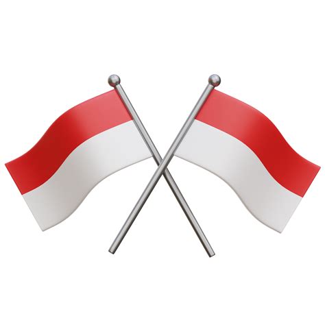 Indonesia Flag 3d Icon Illustrations 28754067 PNG