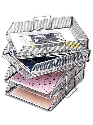 Exerz Paper Sorter Tray Desk Organiser File Holder Pcs Pack Wire