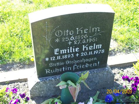 Grab Von Emilie Kelm 12 11 1893 20 11 1978 Friedhof Ochtersum Alter