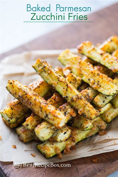 Baked Zucchini Fries with Parmesan KETO, LOW CARB | Best Recipe Box