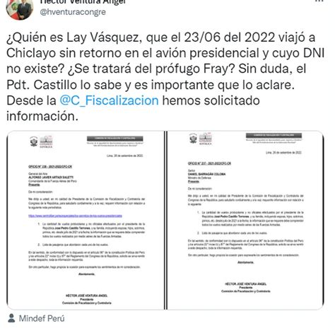 Quién Es Lay Vásquez Castillo Comisión De Fiscalización Exige Saber Si