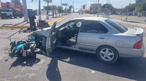 Motociclista Resulta Herido Tras Colisi N En G Mez Palacio