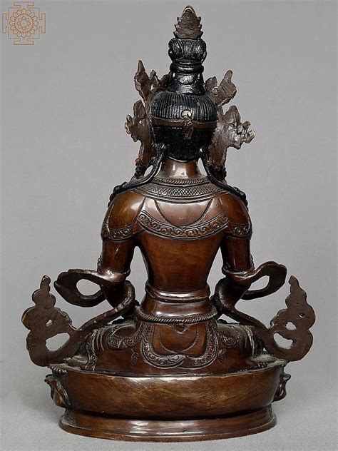 10 Aparmita Copper Statue From Nepal Amitayus Copper Idol Exotic