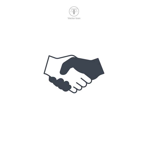 Handshake Icon A Friendly And Inclusive Vector Illustration Of A