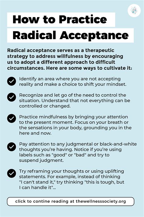 A Beginners Guide To Radical Acceptance In Dbt The Wellness Society