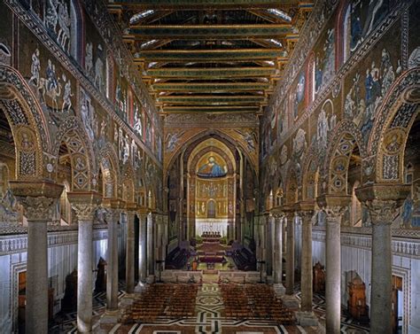 Vue intérieure de la cathédrale Santa Maria Nuova de Monreale Alfredo