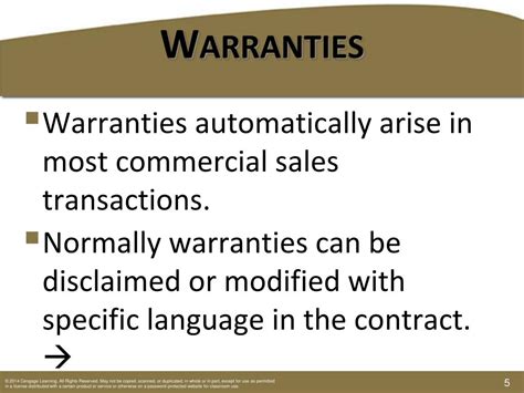 Ppt Chapter 12 Warranties Product Liability And Consumer Law