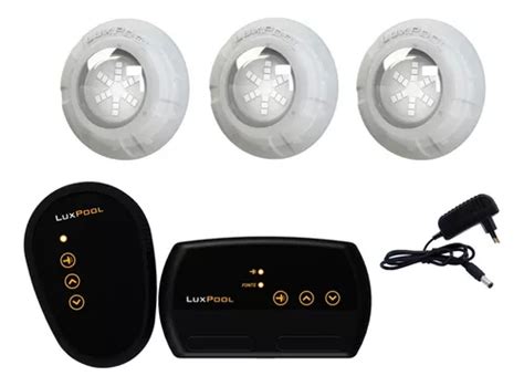 Kit Led Piscina Módulo Luxpool 3 Leds Rgb 9w Fonte