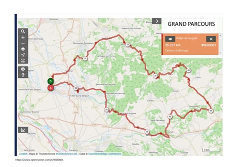 Les Parcours Du E Rallye 2021 Velo Club Le Thor Gadagne