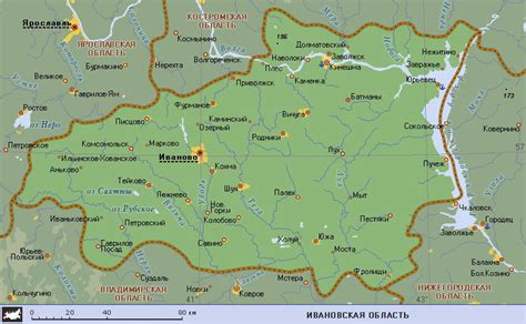 map  ivanovo oblast maps  russia regions planetologcom