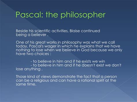 PPT - Blaise Pascal (1623-1662) PowerPoint Presentation, free download - ID:2770525