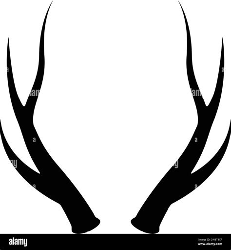 Moose Antlers Vector Stock Vector Images Alamy