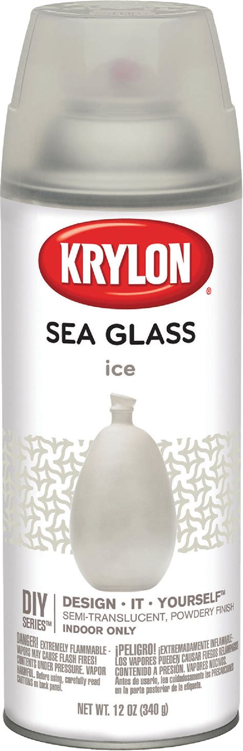 Krylon Krylon Sea Glass Finish Spray Paint 12 Oz Ice