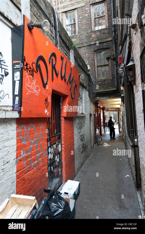 Drum Shop Down A Side Alley Off Denmark Street London Uk Also Kown As