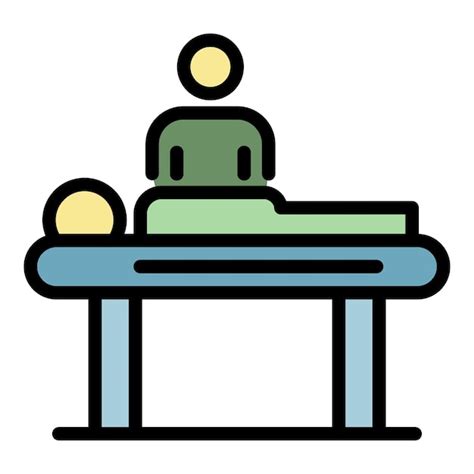 entspannungsmassage symbol umriss entspannender massage vektor ikonen