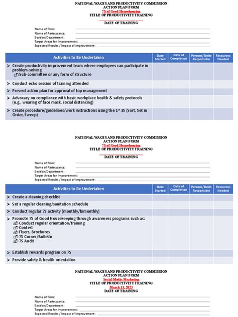 Action Plan (Suggested) | PDF