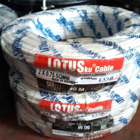 Kabel Listrik Hyo Serabut X Bulat Hitam Lotus Y Sni Lazada